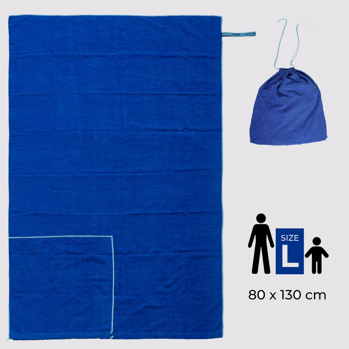 BROYX POOL TOWEL 100 GREEN