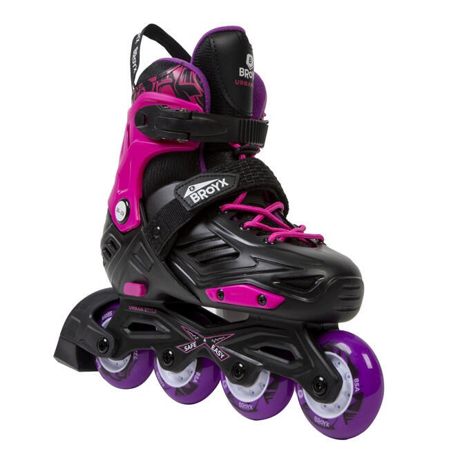 BROYX ADJUSTABLE FREERIDE INLINE SKATES URBAN 300 PINK