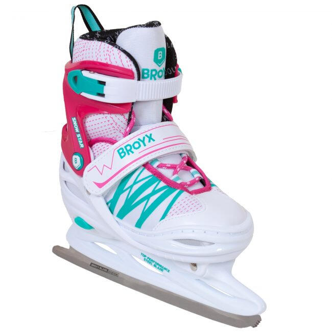 BROYX ADJUSTABLE ICE SKATES SNOWSTAR 400 PINK