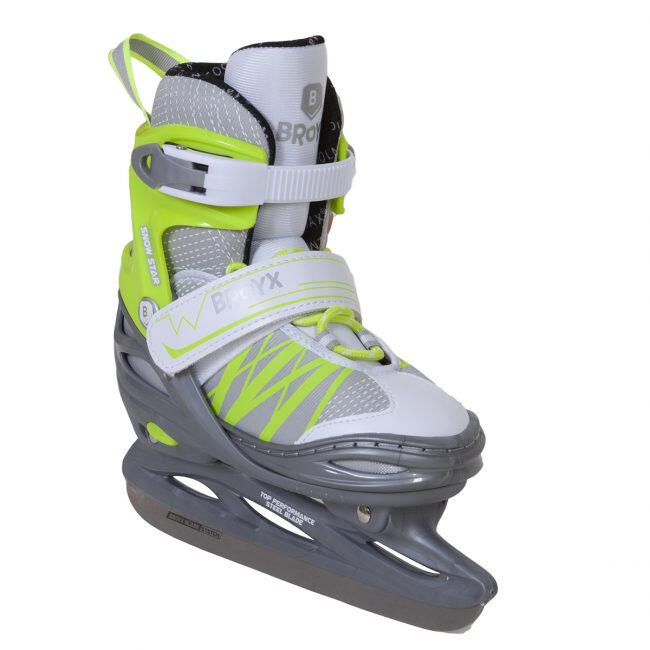 BROYX ADJUSTABLE ICE SKATES SNOWSTAR 400 GREEN